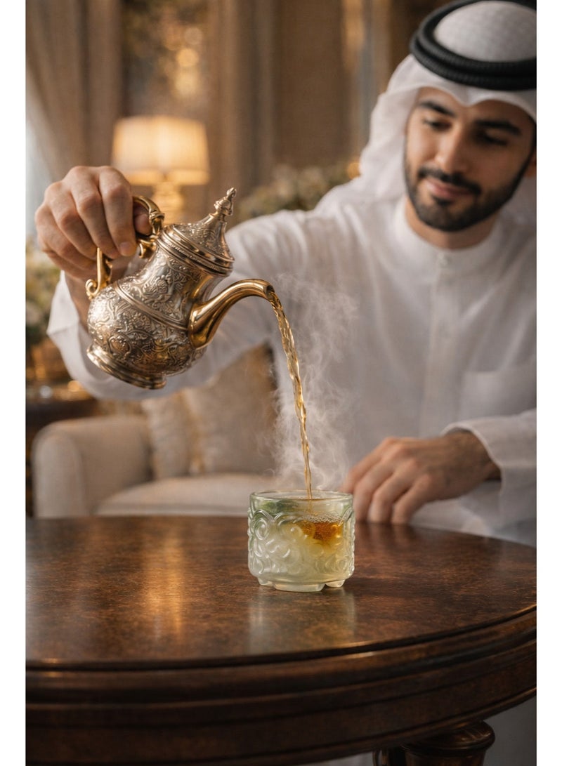 كوب زجاجي 60 مل – فنجان قهوة عربية وفنجان شاي عربي، كوب كريستال شفاف مقاوم للحرارة، كوب ماء صغير للاستخدام في المكتب والمنزل والاستخدام اليومي - Image 5